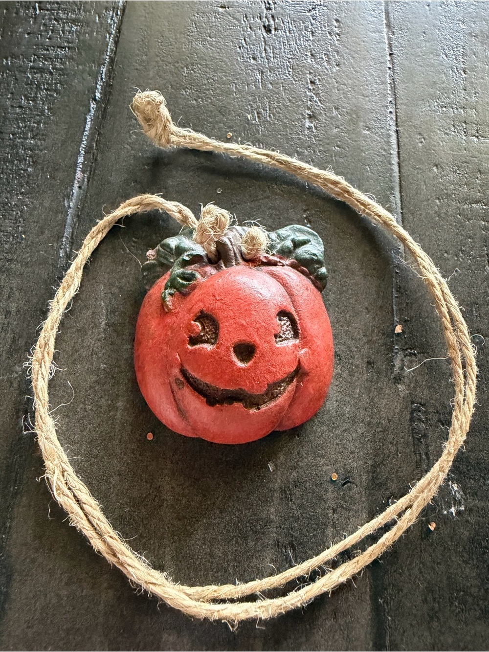 Handcrafted Orange Pumpkin Necklace